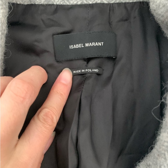 RARE Isabel Marant Alpaca Wool blend double breasted pea coat jacket - Picture 4 of 5